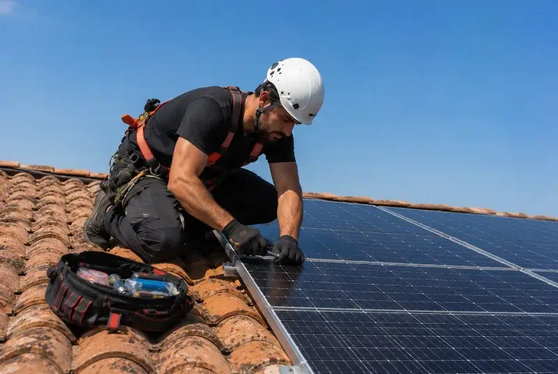 Maintenance et monitoring de panneaux solaires à Brullioles