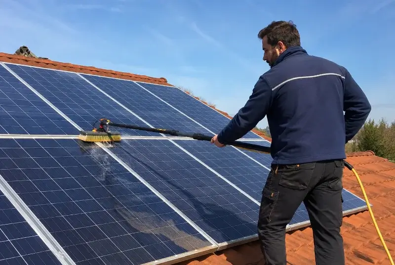 Nettoyage et entretien de panneaux solaires à Brullioles
